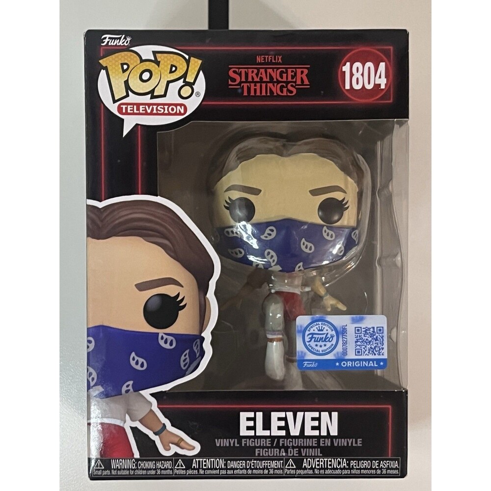 Funko Pop Stranger Things Eleven Masked #1804 Walmart Exclusive Vinyl